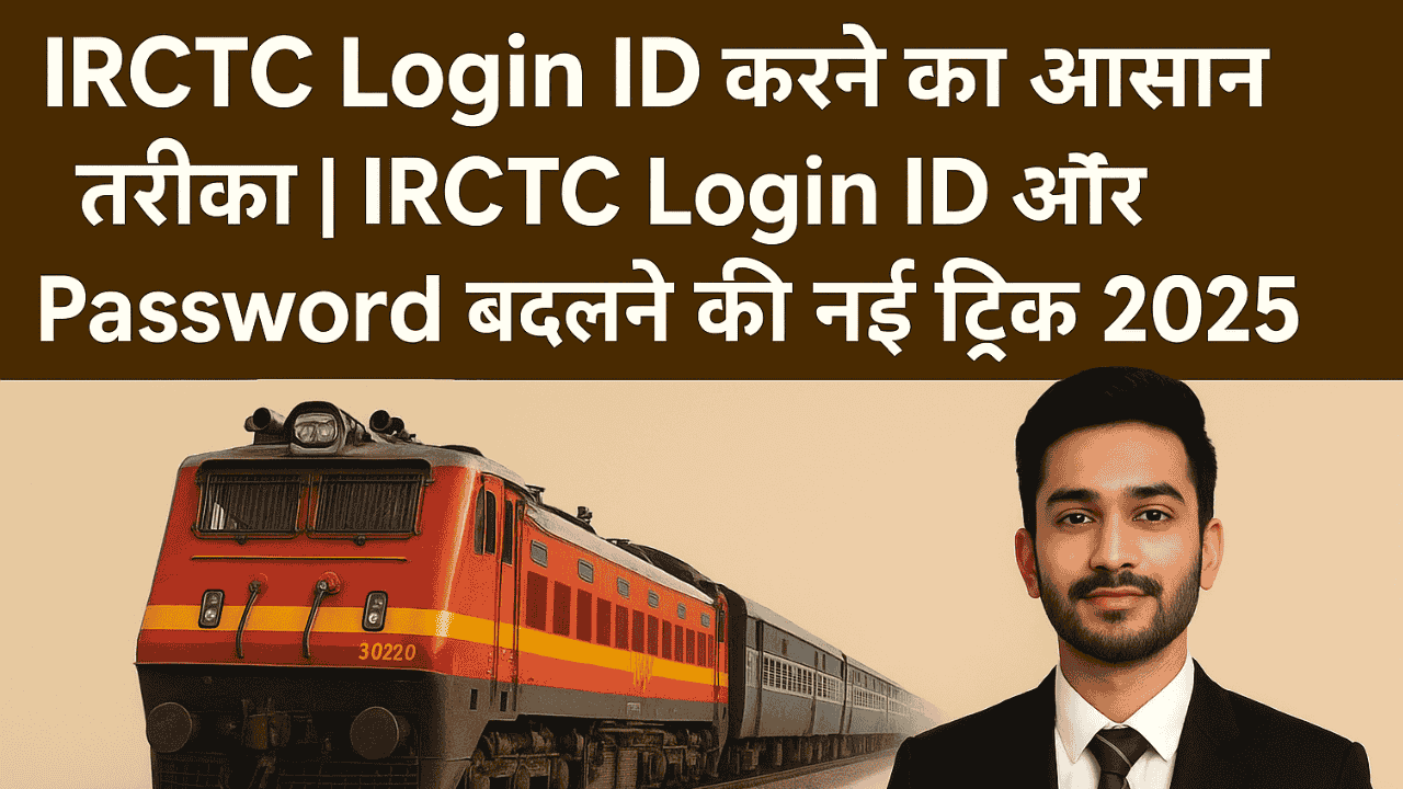 IRCTC Login ID करने का आसान तरीका | IRCTC Login ID और Password बदलने की नई ट्रिक 2025