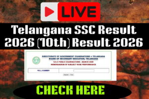 Board of Secondary Education Telangana SSC Result 2026 (10th) Result 2026 – Complete Guide to Check Your Result Online