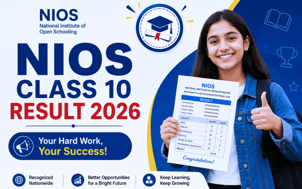 NIOS Class 10 Result 2026