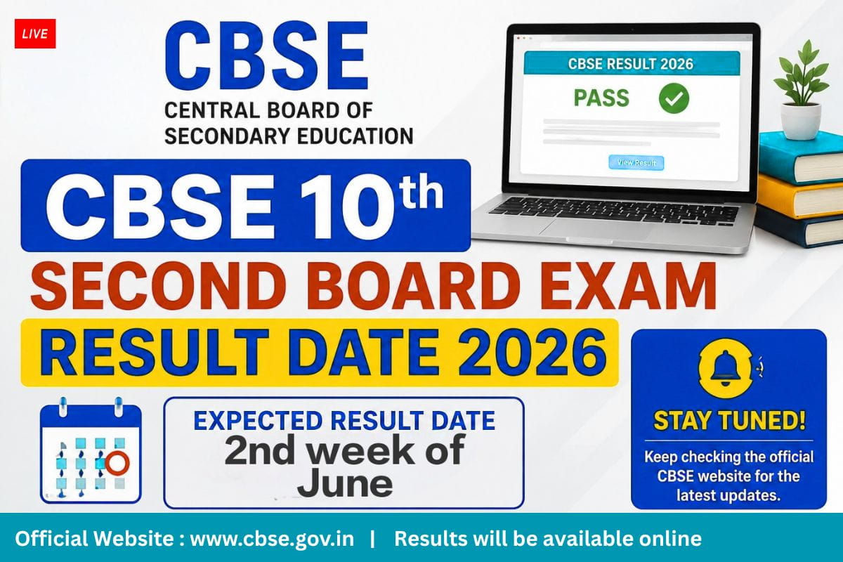 CBSE 10th Second Board Exam Result Date 2026