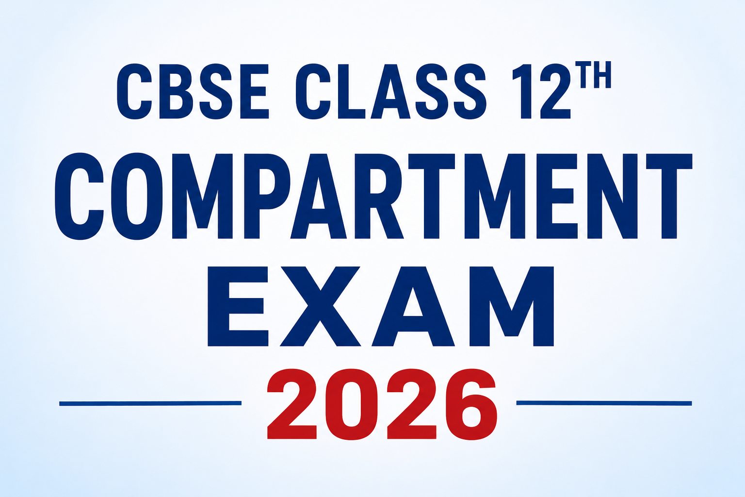 CBSE class 12th compartment exam 2026