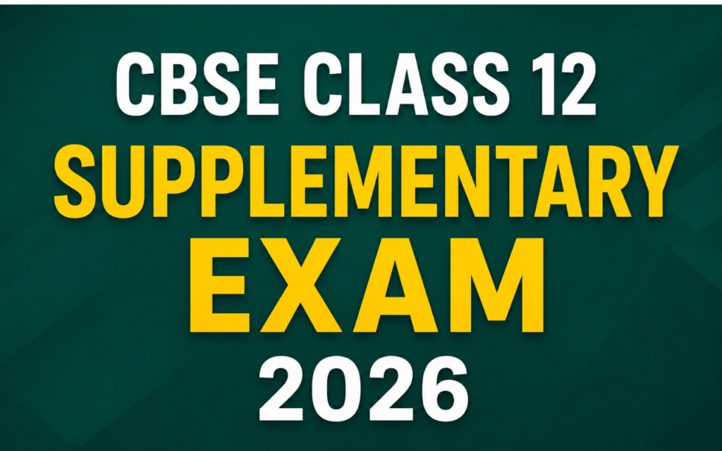 CBSE class 12th compartment exam 2026