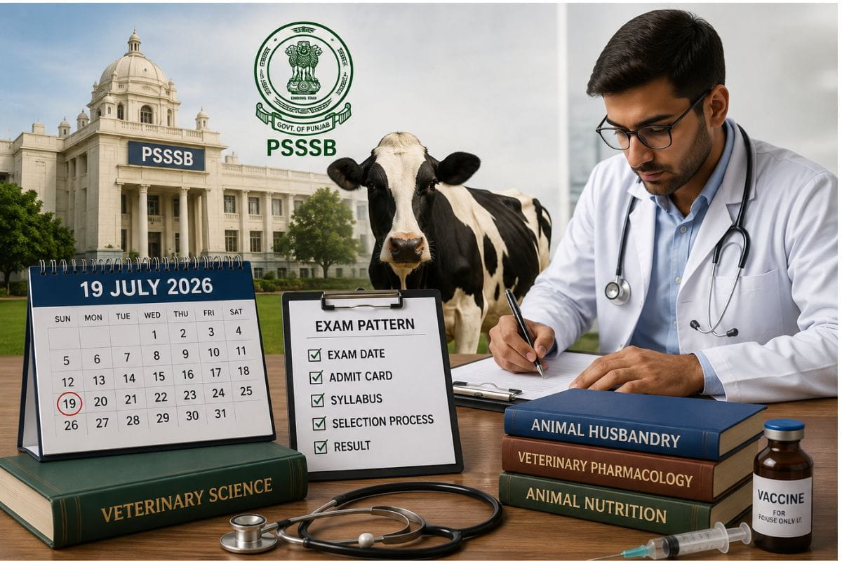 Punjab PSSSB Veterinary Inspector Exam 2026 Date