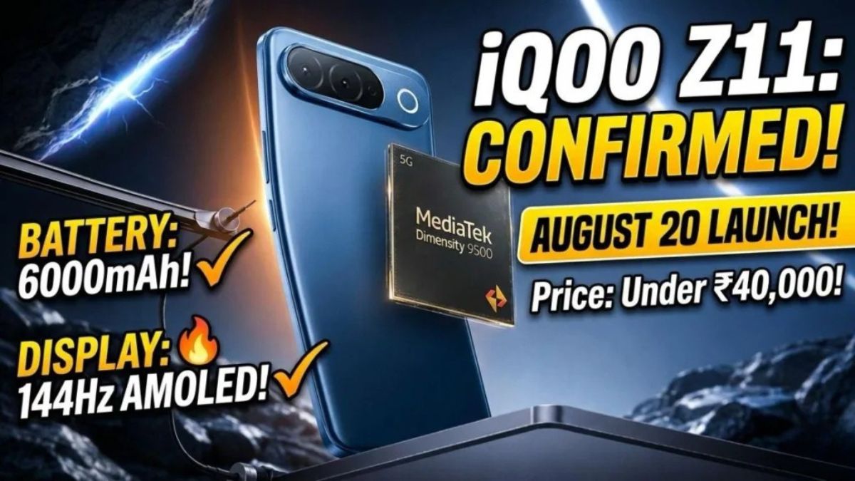 iQOO Z11 Launch on August 20