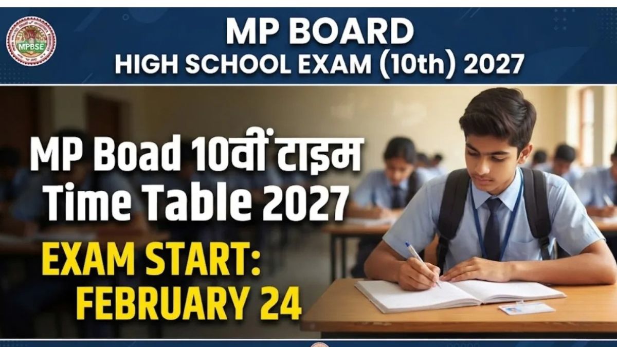 MP Board 10th Exam Schedule 2027 Announced