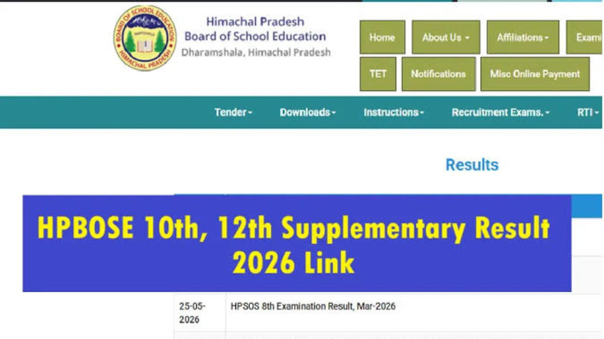 HPBOSE 12th Supplementary Result 2026