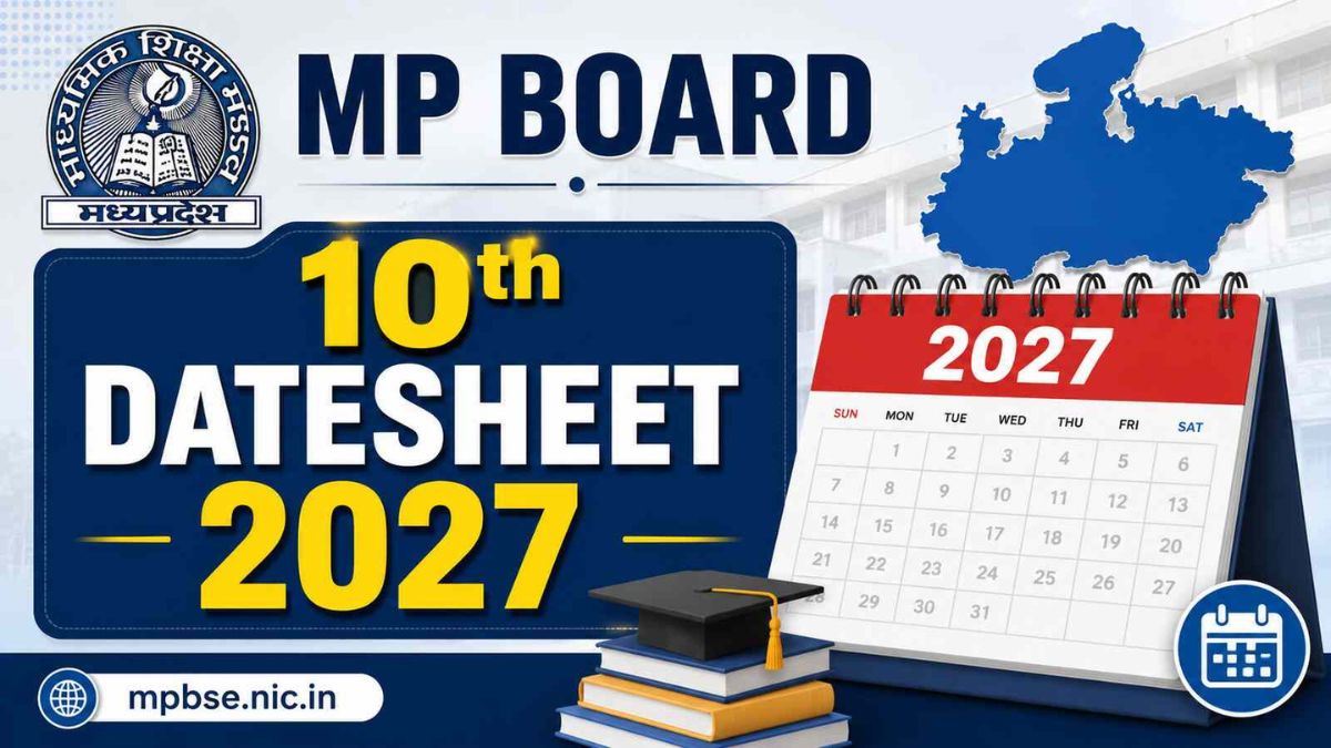 MP Board 10th Exam Schedule 2027 Announced