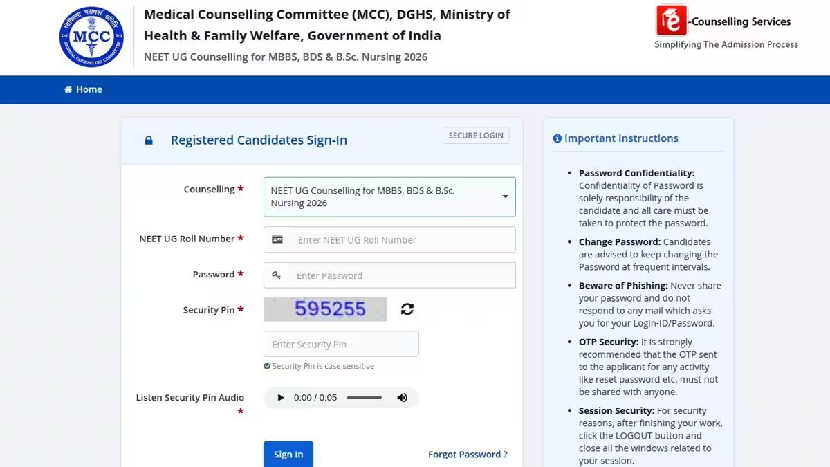 NEET UG Counselling 2026
