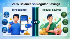 Zero Balance vs Regular Savings Account