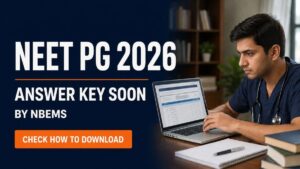 NEET PG 2026 Answer Key