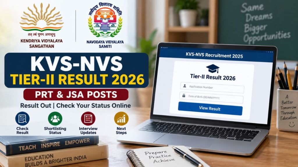 KVS NVS Tier 2 Result 2026 Out