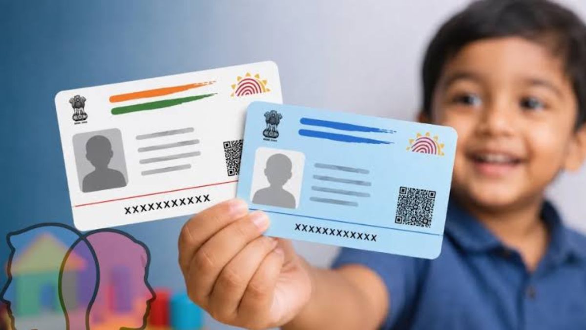 Blue vs White Aadhaar Card