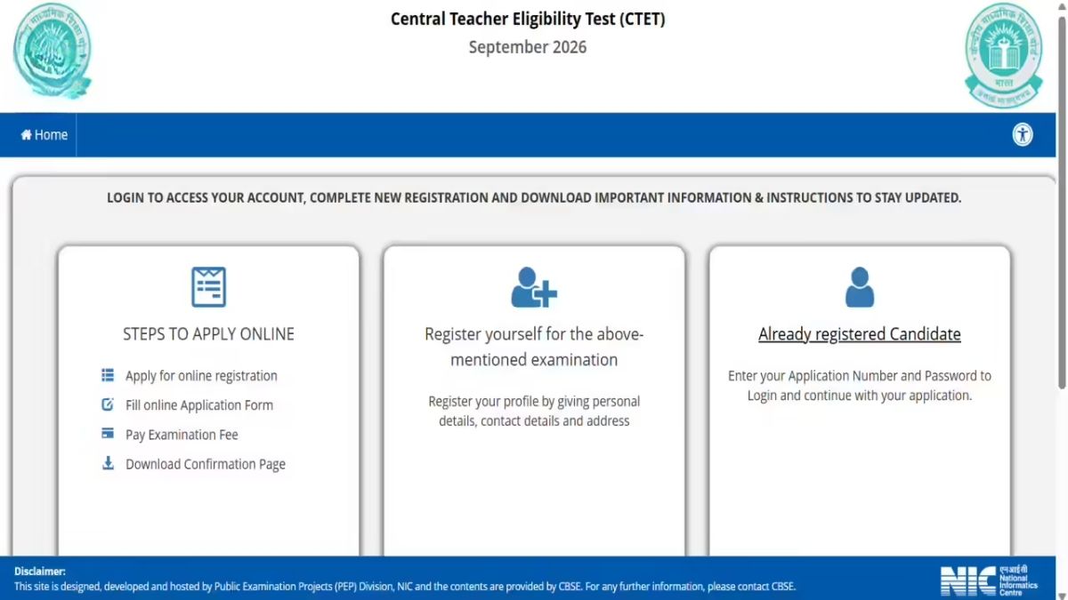 CTET 2026 Application Deadline