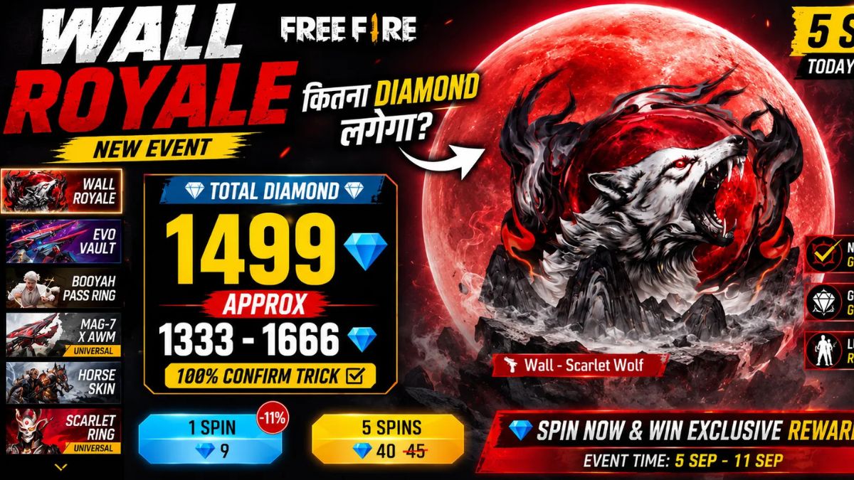 Free Fire Wall Royale 5 September