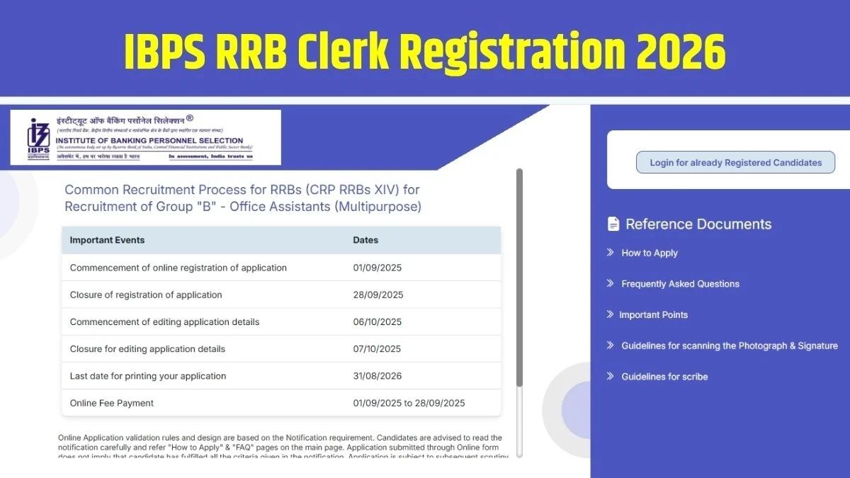 IBPS RRB Registration 2026