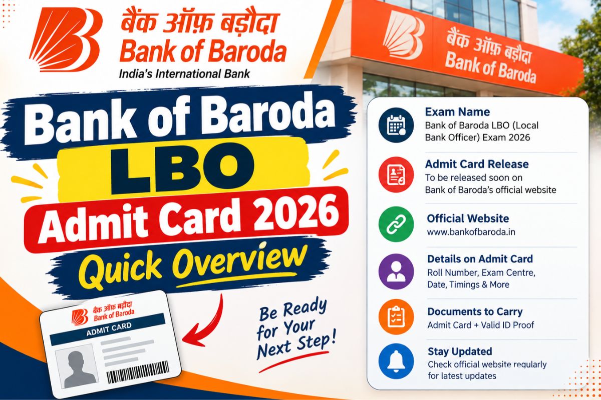Bank of Baroda LBO Admit Card 2026: Quick Overview