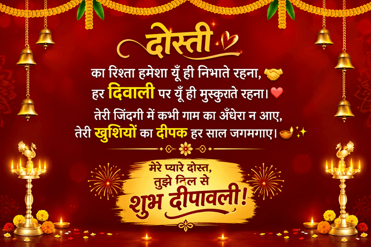 Diwali Dosti Shayari in Hindi 2026