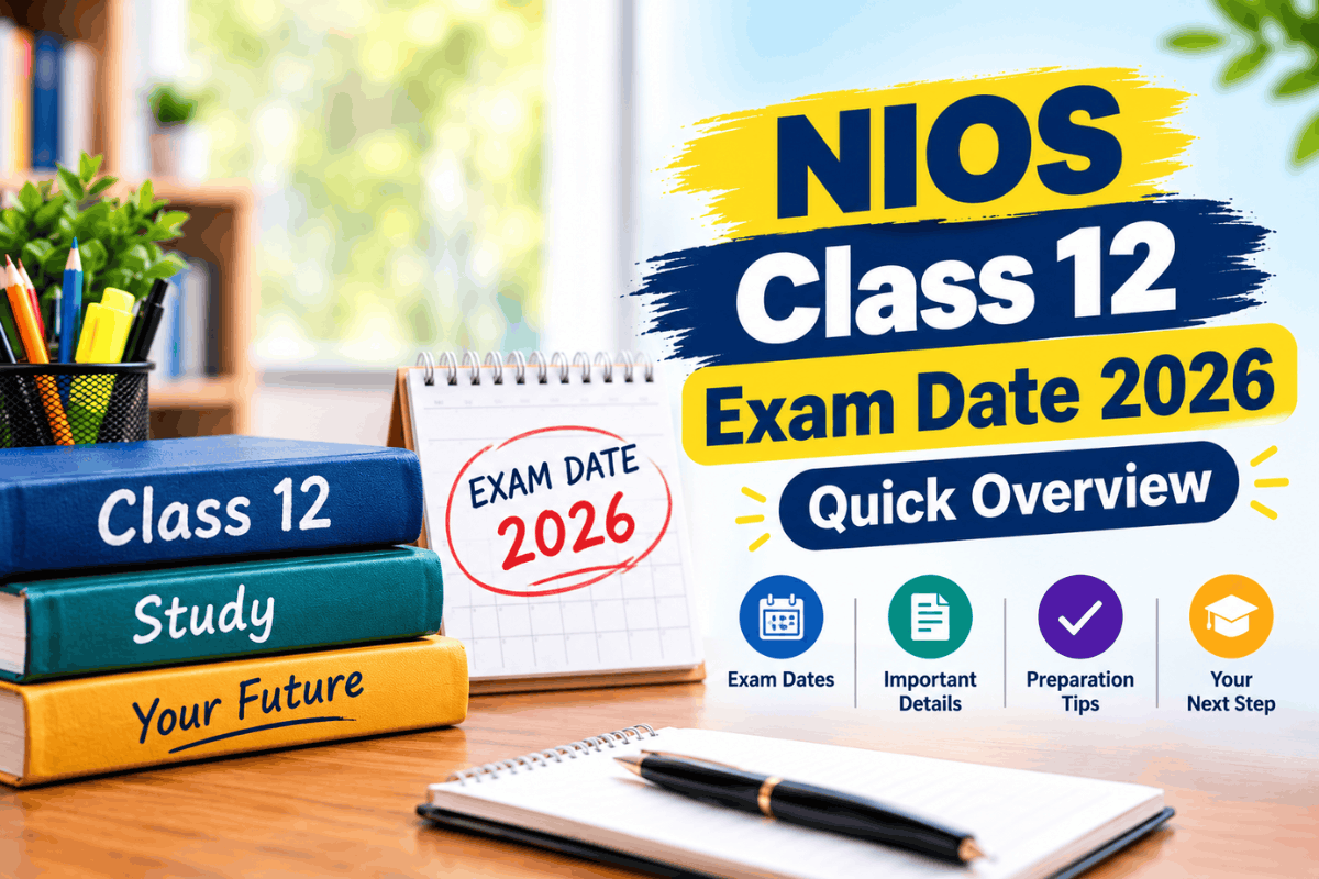 NIOS Class 12 Exam Date 2026