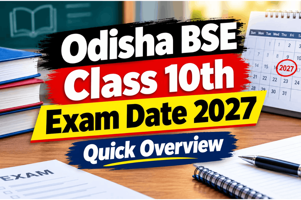 Odisha BSE Class 10th Exam Date 2027 Released