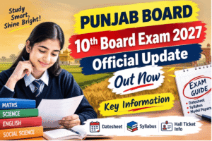 Punjab Class 10 Board Exam 2027