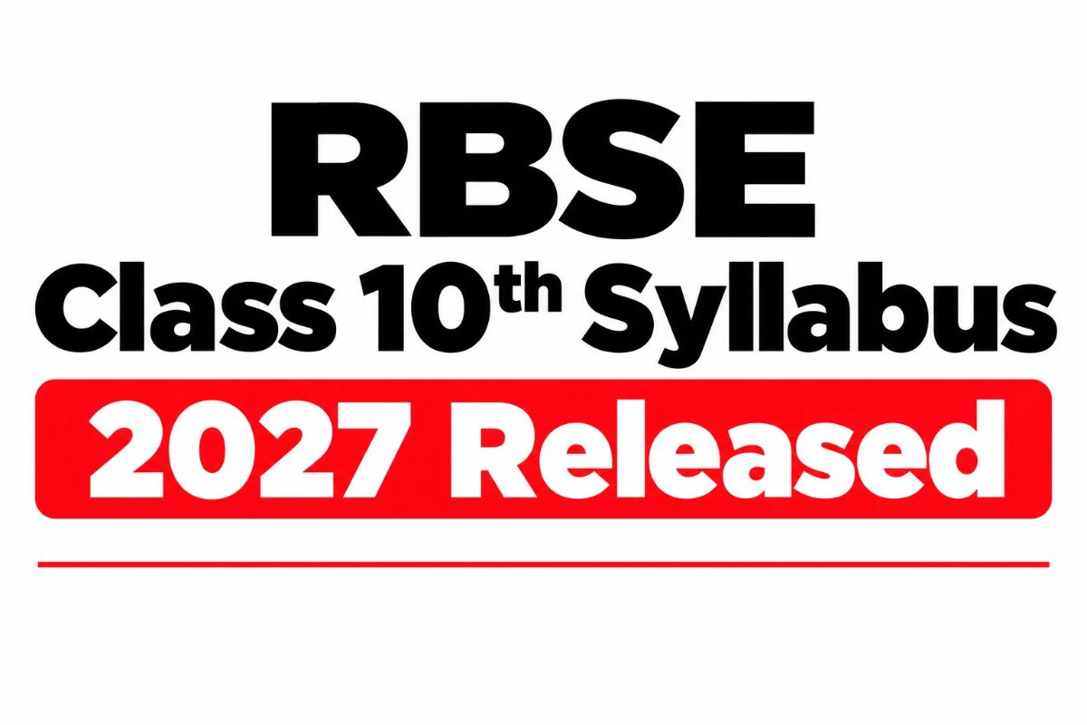 RBSE Class 10 Syllabus 2027 Released