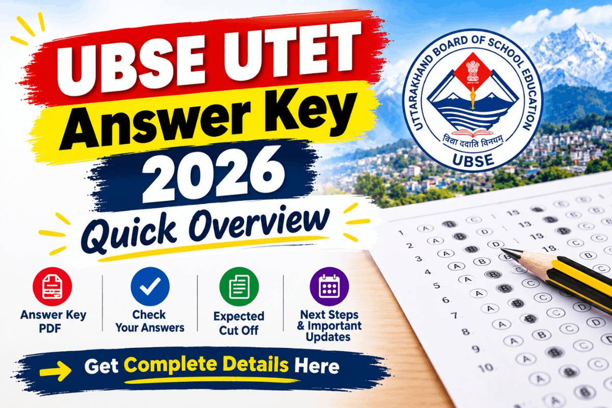 UBSE UTET Answer Key 2026 Out