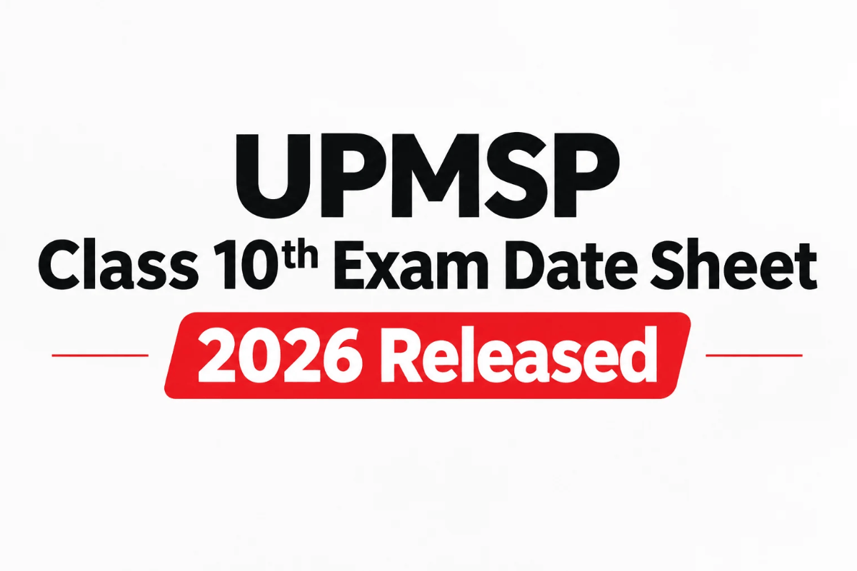 UPMSP Class 10th Exam Date Sheet 2026 Released