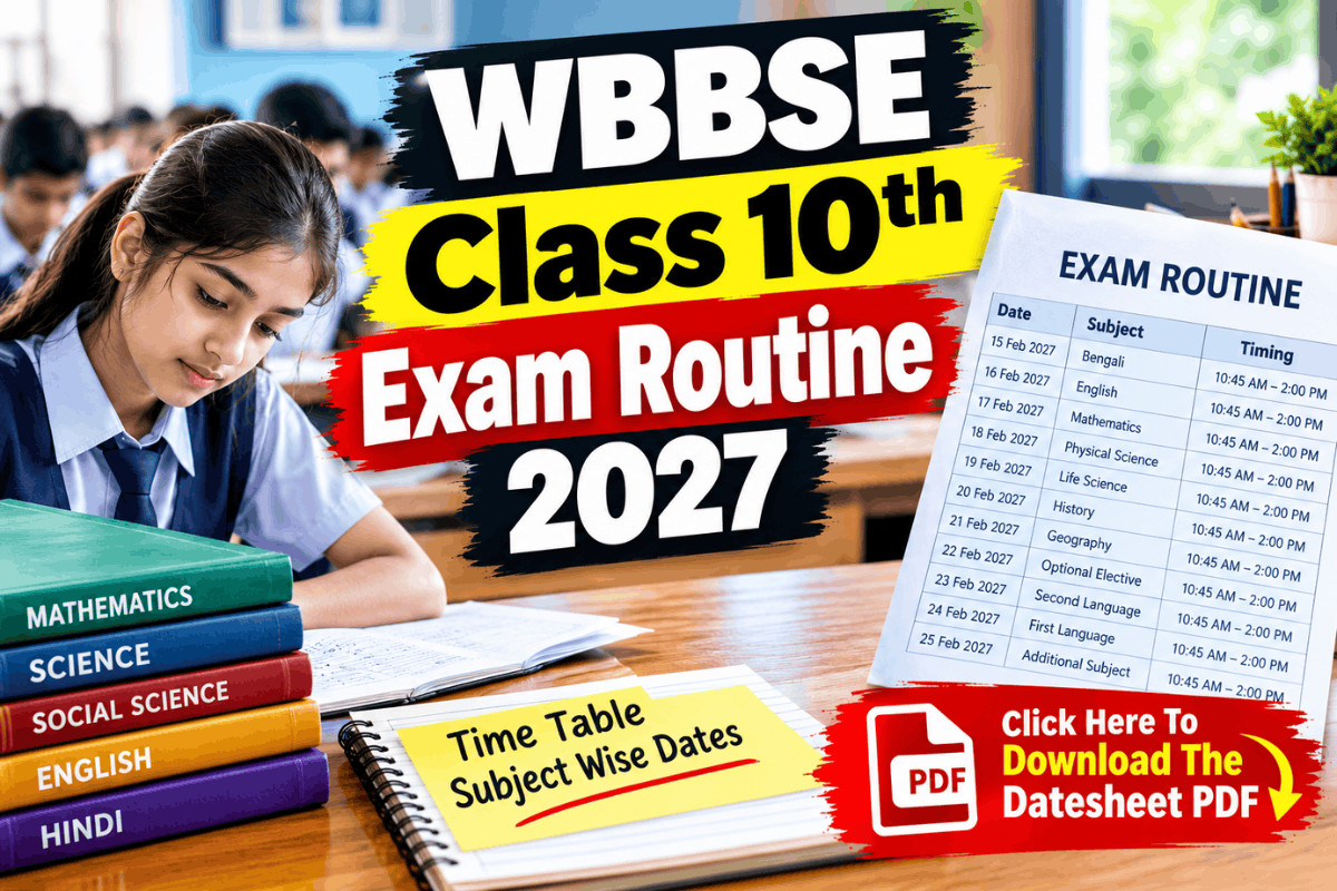 WBBSE Class 10th Exam Routine 2027